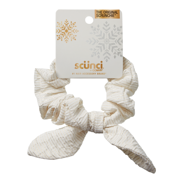 Scünci Jacquard Bow Scrunchie #2