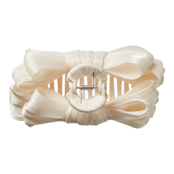 Scünci Tulle Bow Claw Clip #3