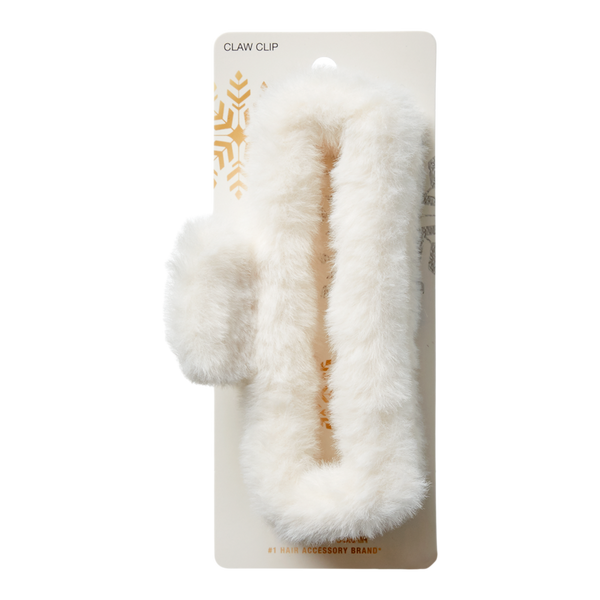 Scünci Open-Cut Faux Fur Claw Clip #2