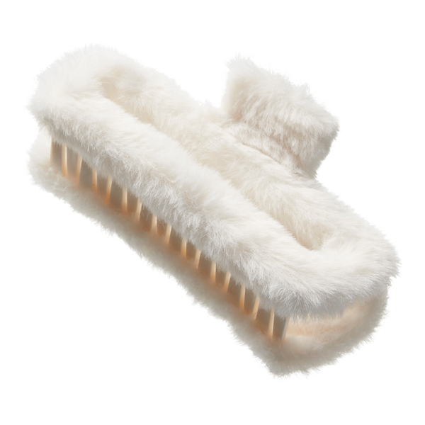 Scünci Open-Cut Faux Fur Claw Clip #4