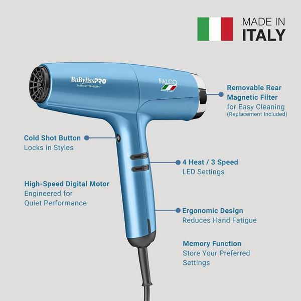 BaBylissPRO Professional Italian High-Speed Falco Hair Dryer #6