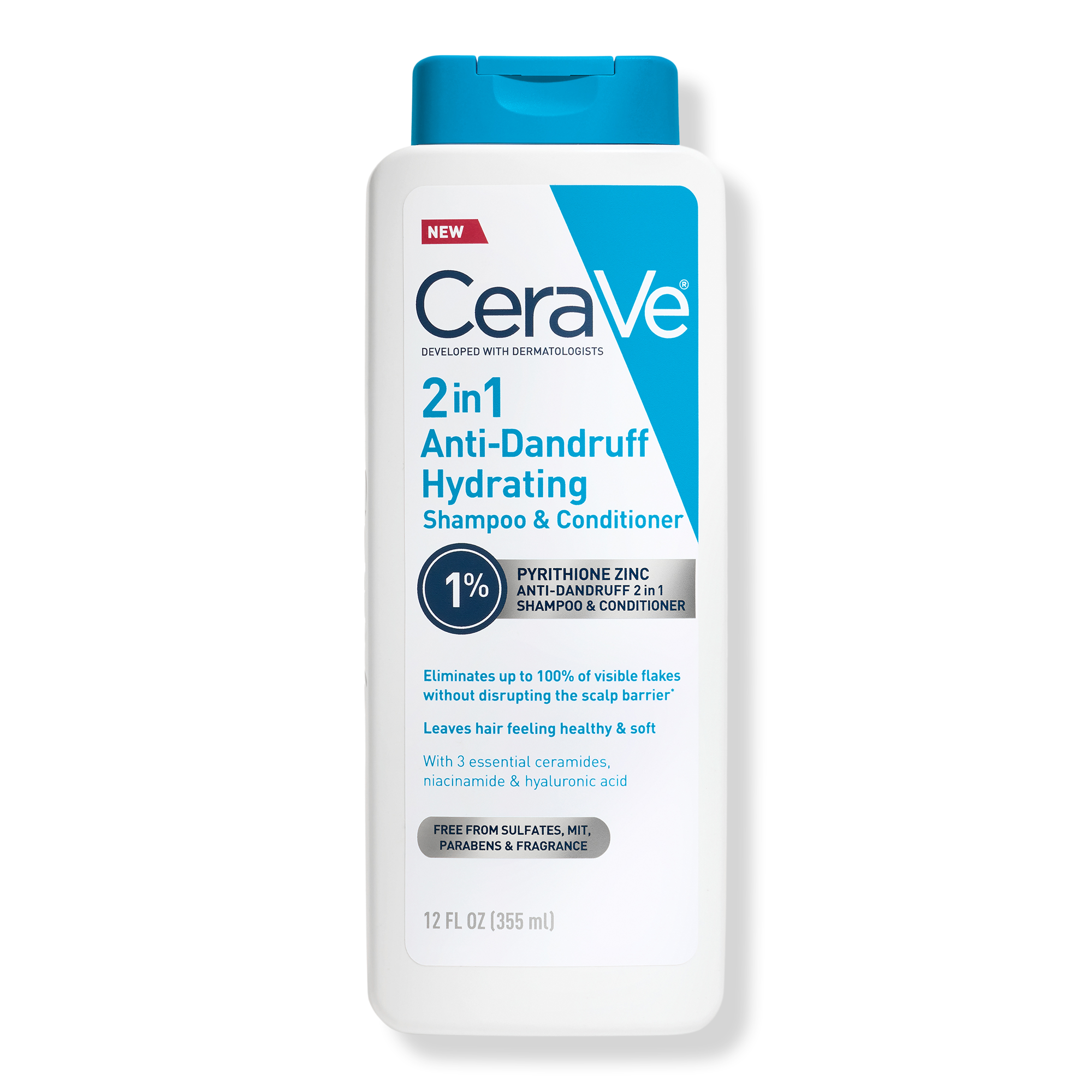 CeraVe 2-in-1 Anti-Dandruff Hydrating Shampoo and Conditioner #1