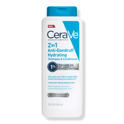 CeraVe 2-in-1 Anti-Dandruff Hydrating Shampoo and Conditioner - 12.0 oz