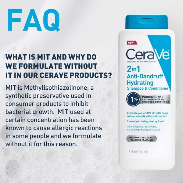 CeraVe 2-in-1 Anti-Dandruff Hydrating Shampoo and Conditioner #7