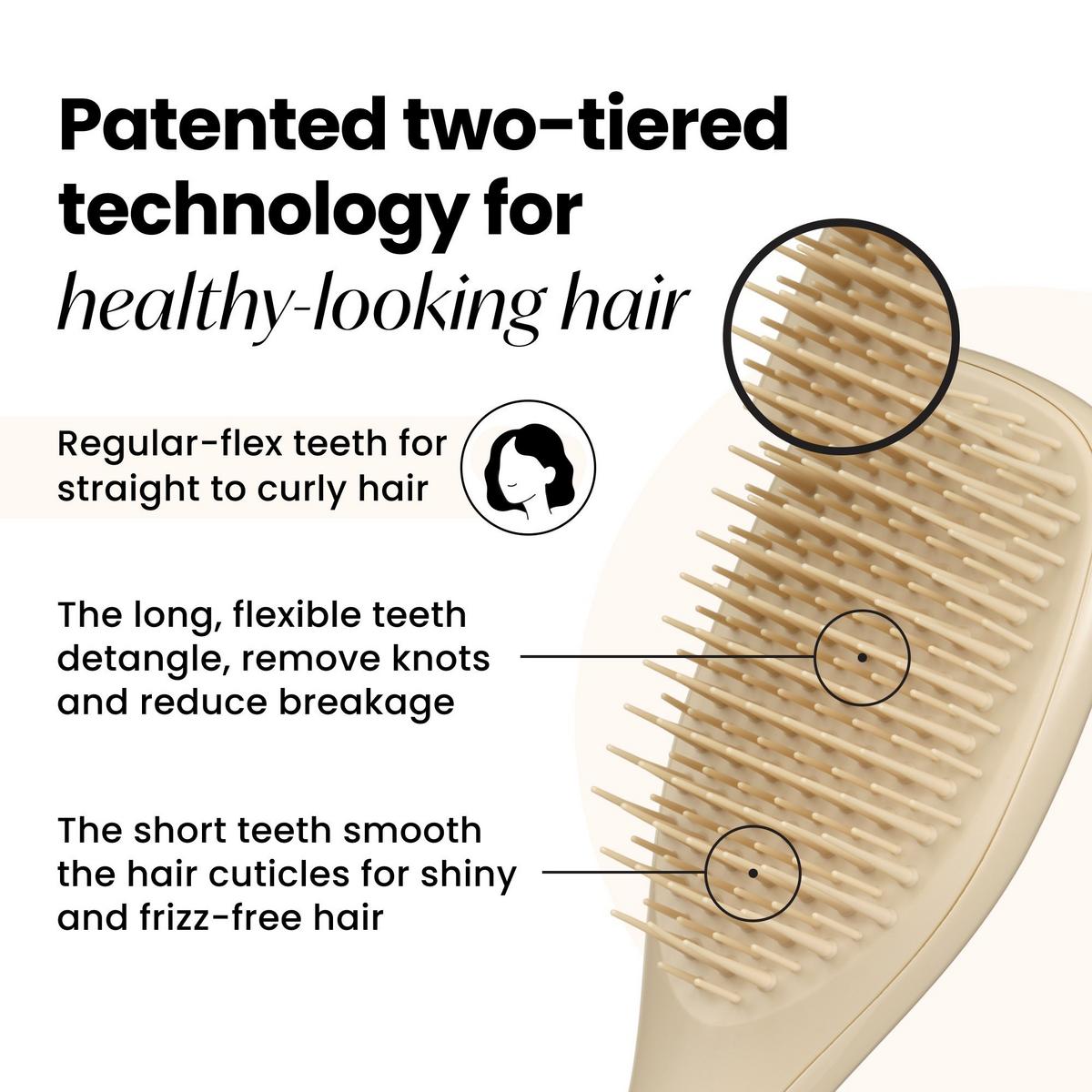 The Mini Ultimate Detangler Hairbrush - Oat Cream