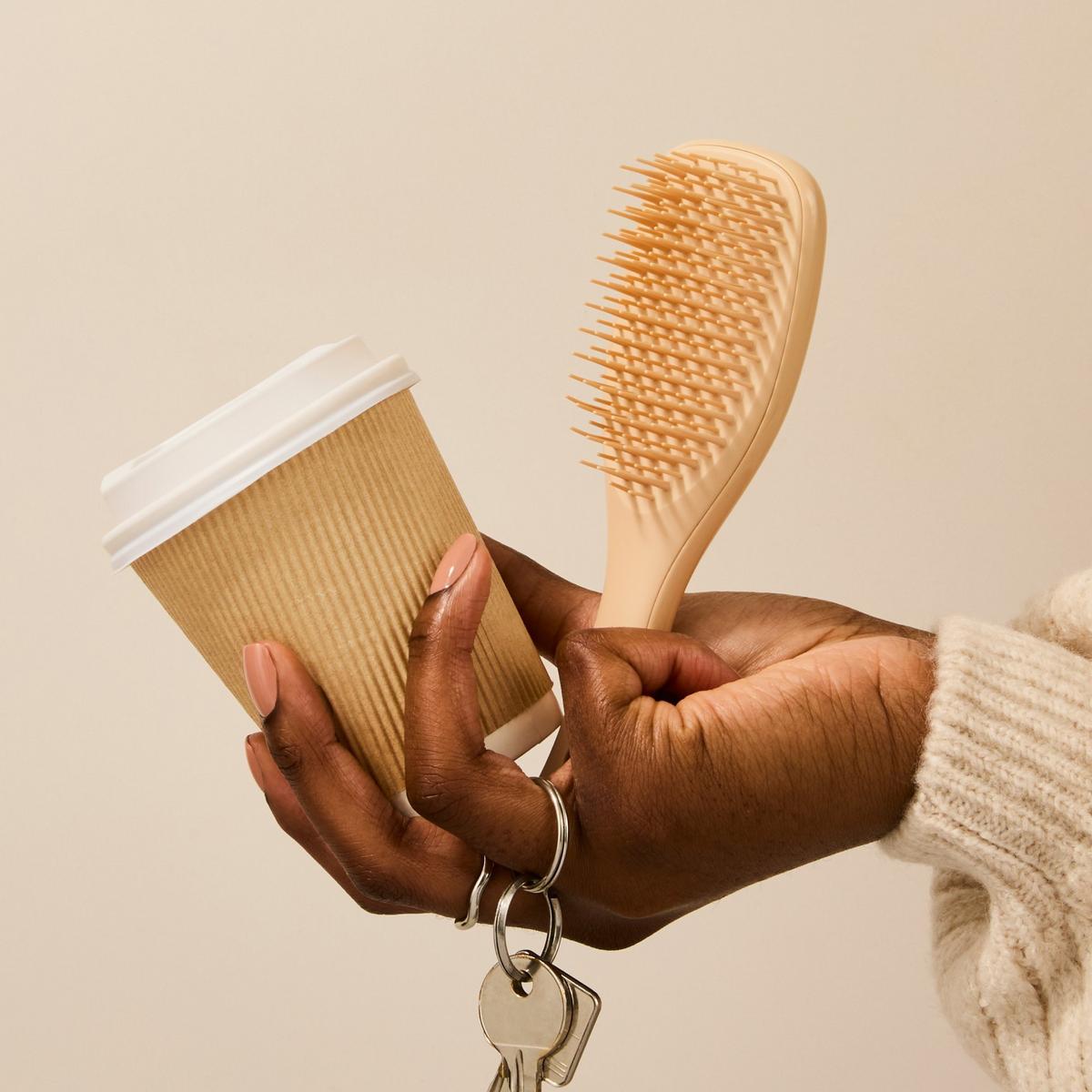 The Mini Ultimate Detangler Hairbrush - Oat Cream