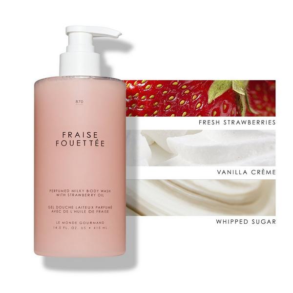 LE MONDE GOURMAND Fraise Fouettée Milky Body Wash #3