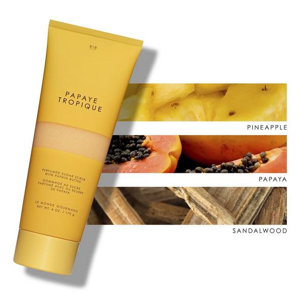 LE MONDE GOURMAND Papaye Tropique Perfumed Sugar Scrub #3