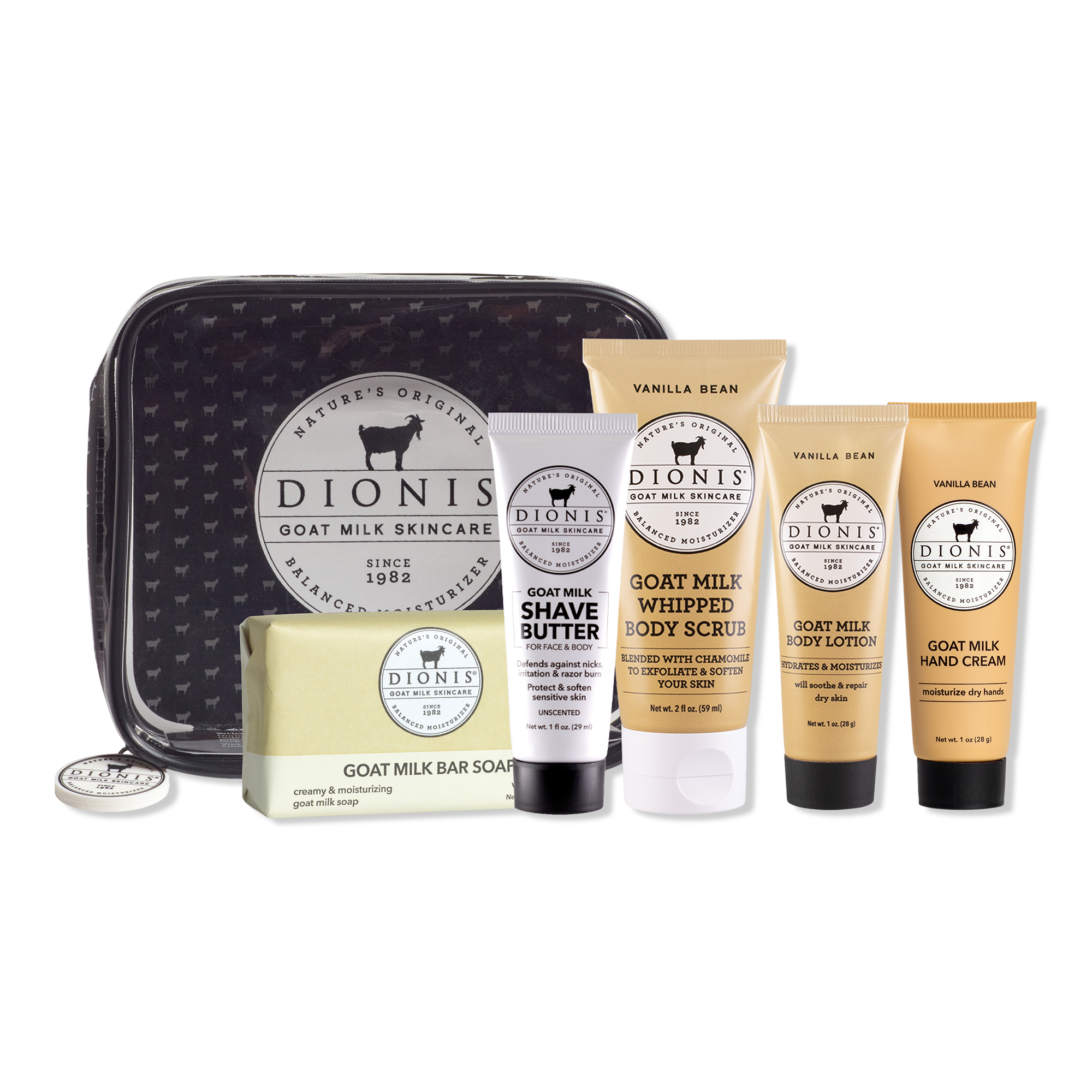 Dionis Goat Milk 6 Piece Travel Kit #1