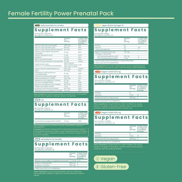 Bird&Be Female Fertility Power Prenatal Pack #5