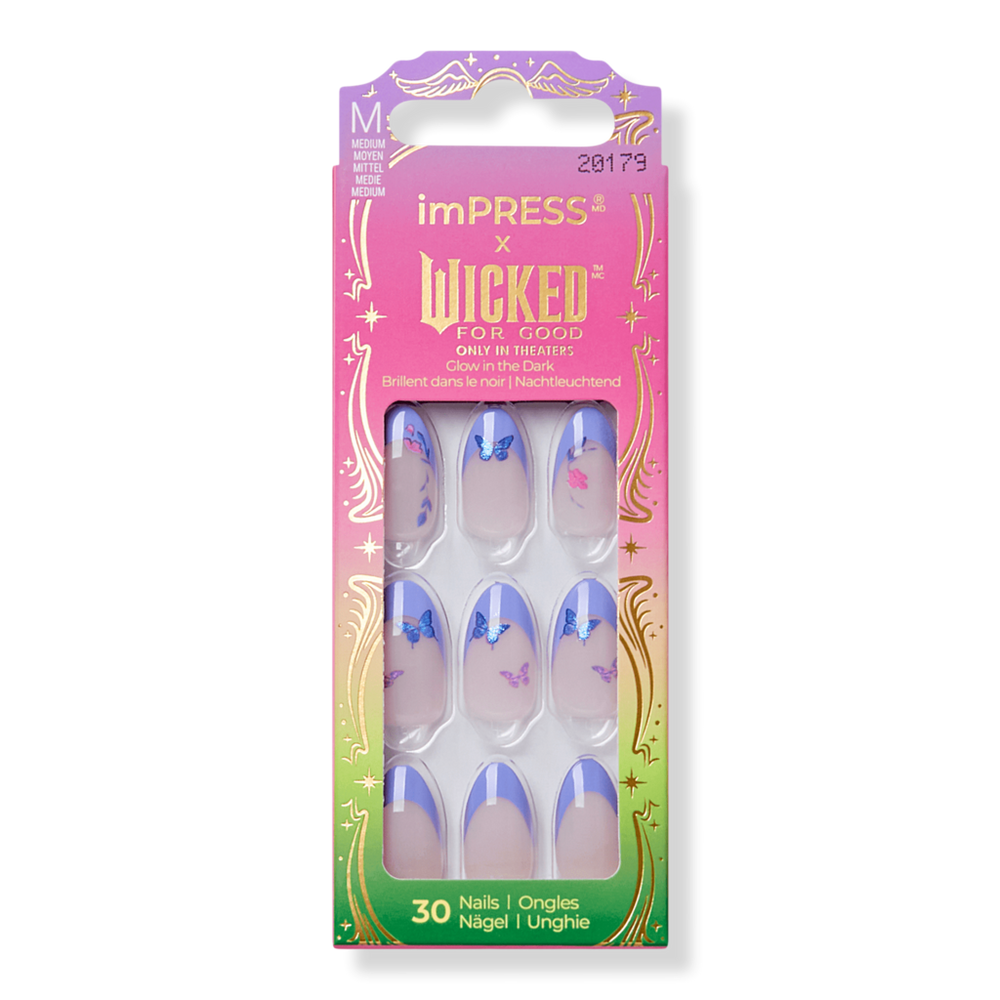 Kiss Impress X Wicked For Good Press On Nails - Glinda Upland