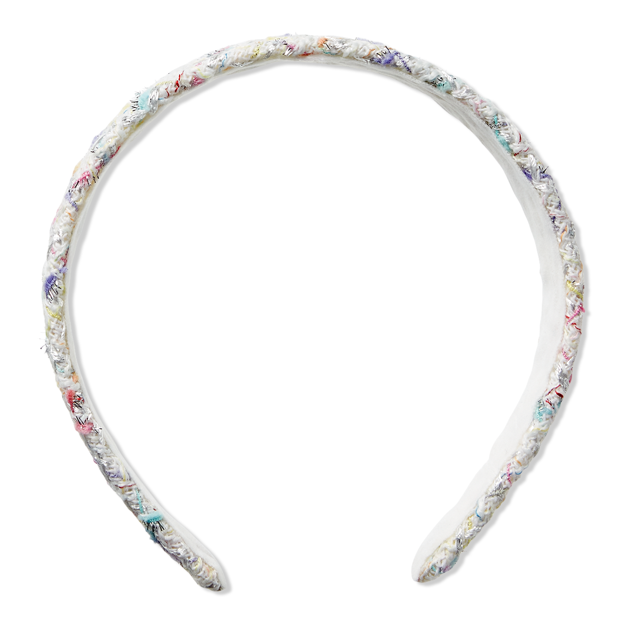 Scünci White Tweed Headband #1
