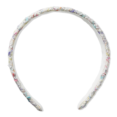 Scünci White Tweed Headband