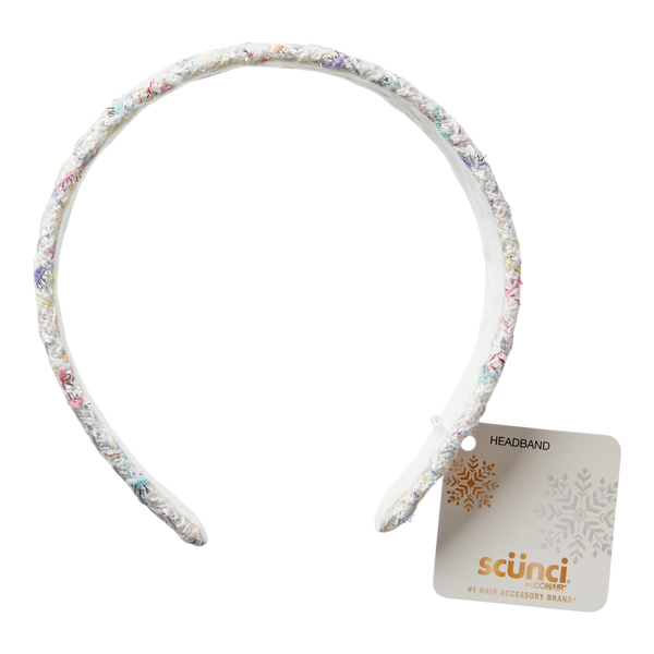 Scünci White Tweed Headband #2