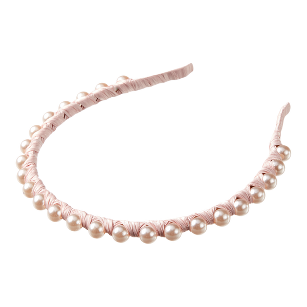 Scünci Wrapped Pearl Headband #3