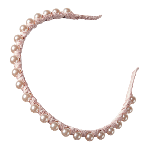 Scünci Wrapped Pearl Headband #4