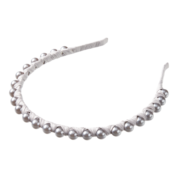 Scünci Wrapped Pearl Headband #3