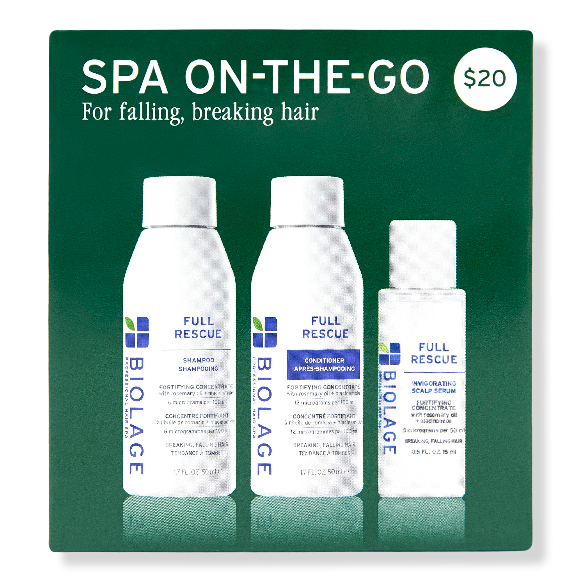 Biolage Full Rescue Spa On-The-Go Minis Hair Kit #1