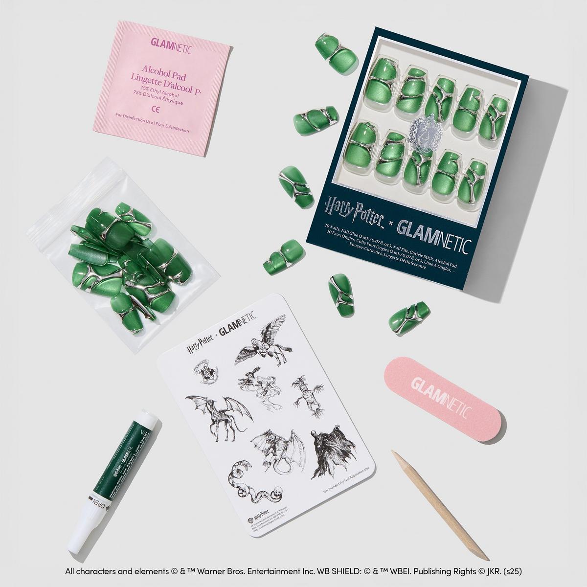 Harry Potter x Glamnetic Press-On Nails Collection - Salazar Slytherin