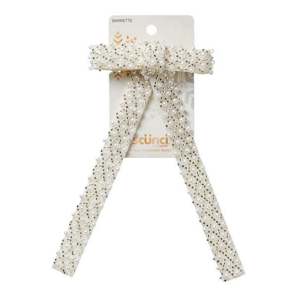 Scünci Jeweled Bow Barrette #2