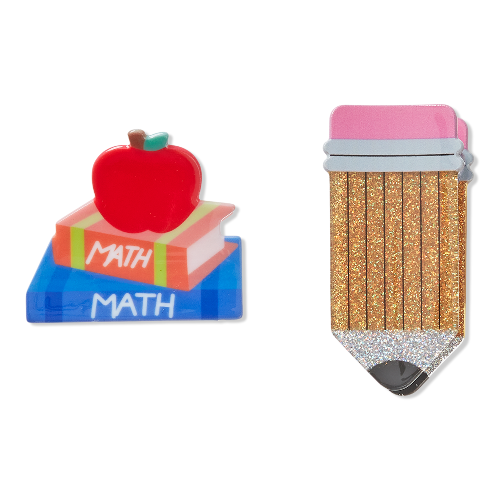 Scünci Pencil and Textbook Claw Clip Set #1