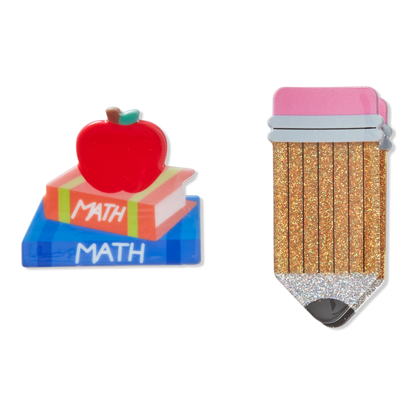 Scünci Pencil and Textbook Claw Clip Set #1