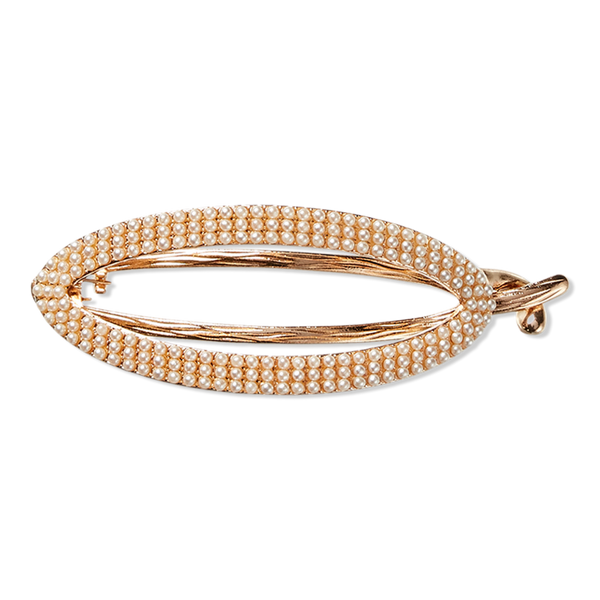 Scünci Banana Barrette with Pearls #1