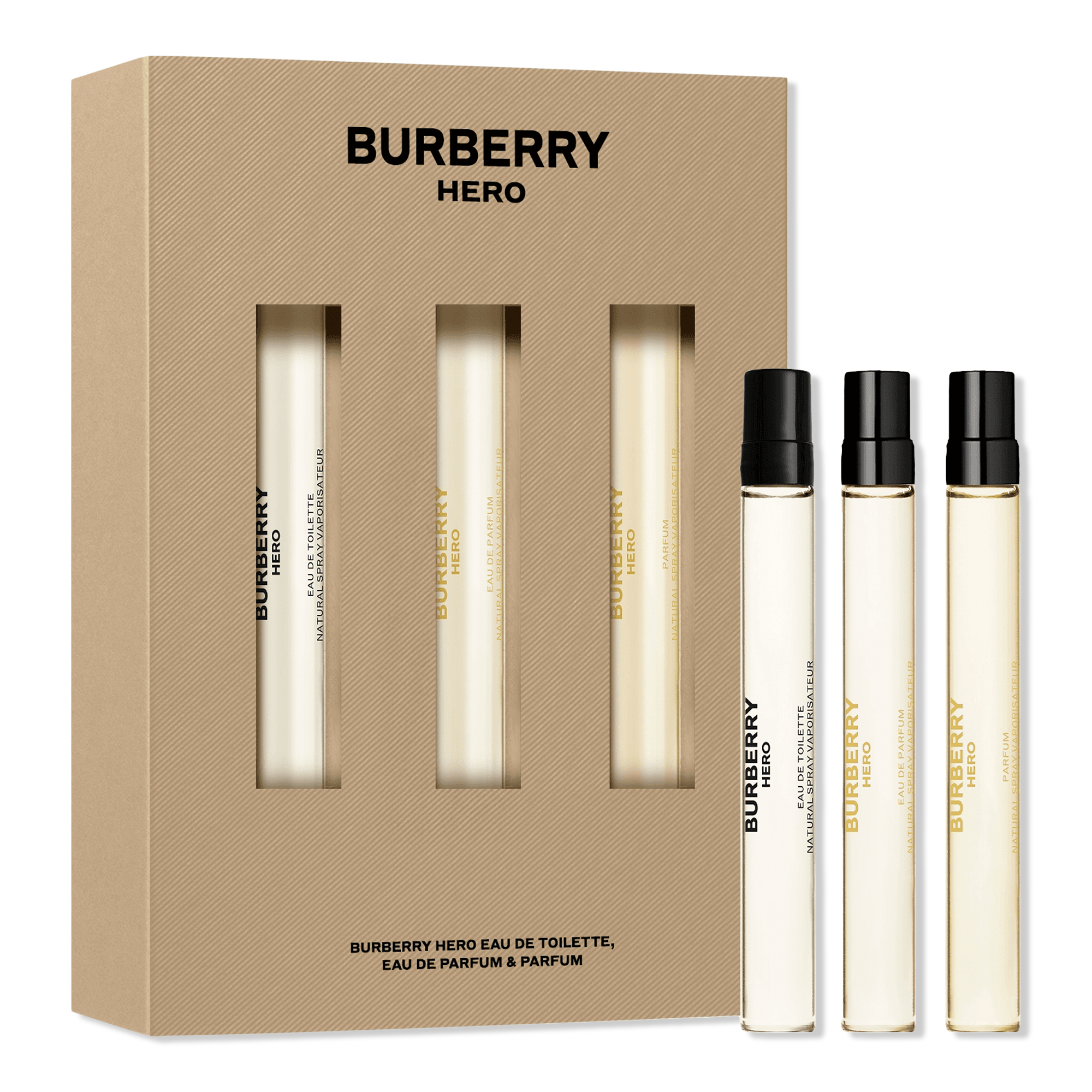 Burberry Hero Travel Spray Cologne 3-Piece Gift Set #1