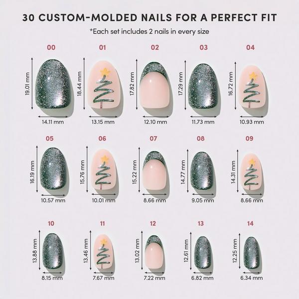 Glamnetic Velvet Pine Press-On Nails #6