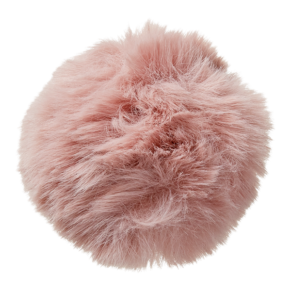 Scünci Faux Fur Pom Pom Hair Tie #3