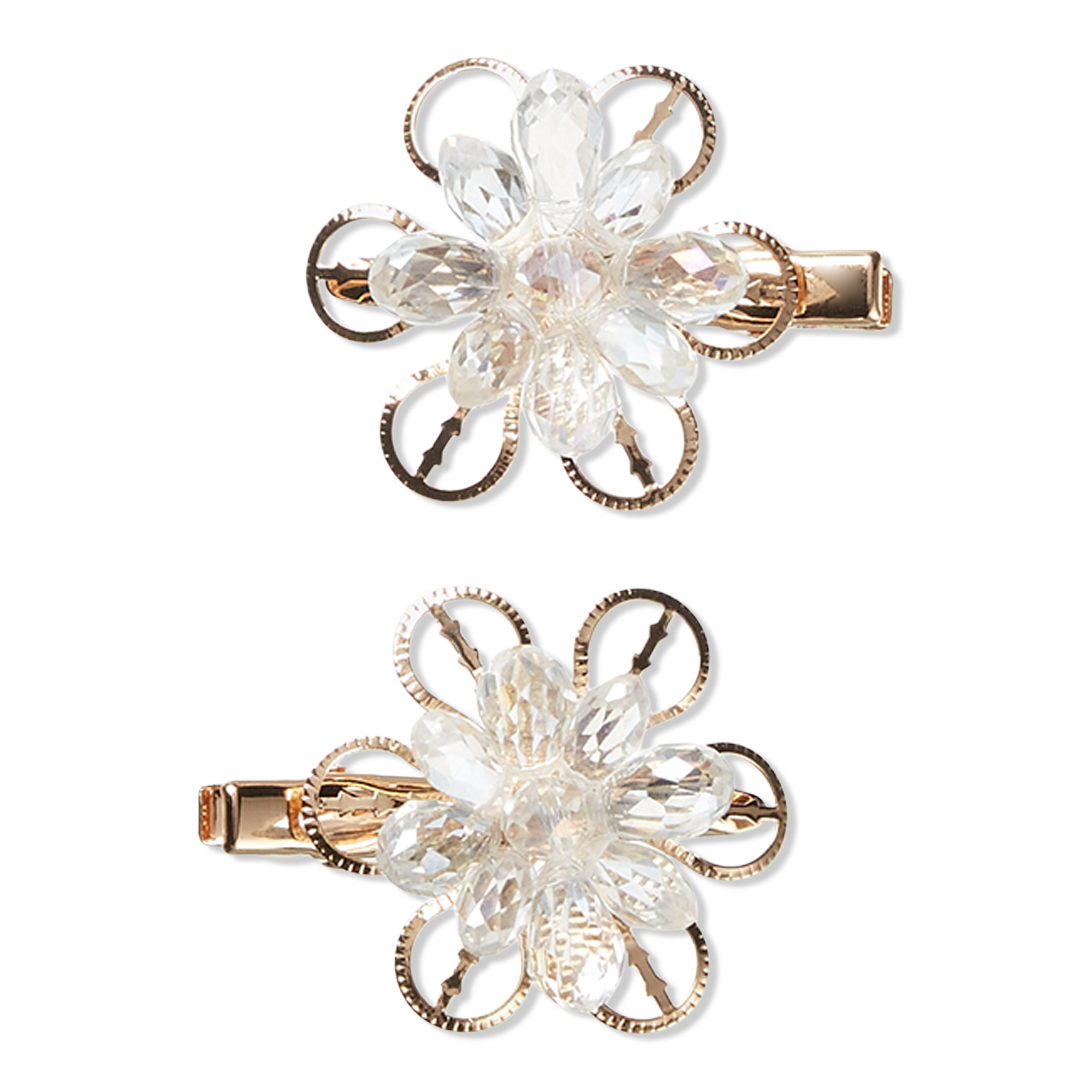 Scünci Snowflake Flower Salon Clips #1