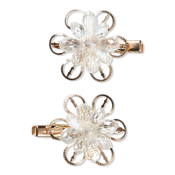 Scünci Snowflake Flower Salon Clips #1