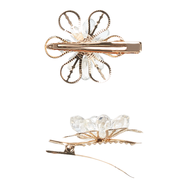 Scünci Snowflake Flower Salon Clips #3