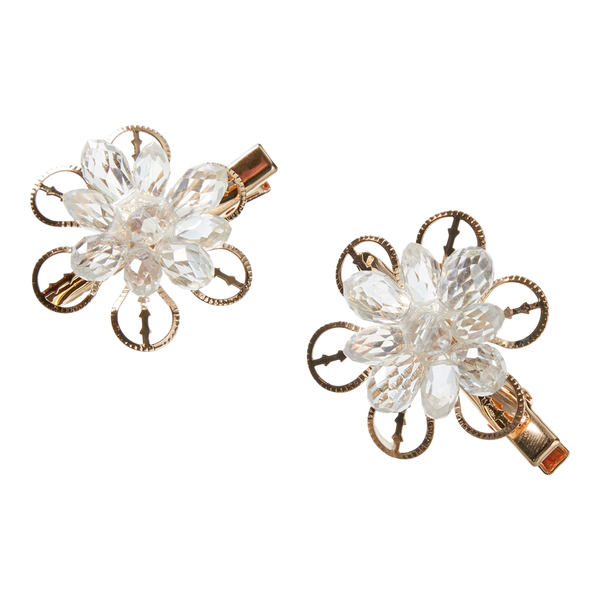 Scünci Snowflake Flower Salon Clips #4