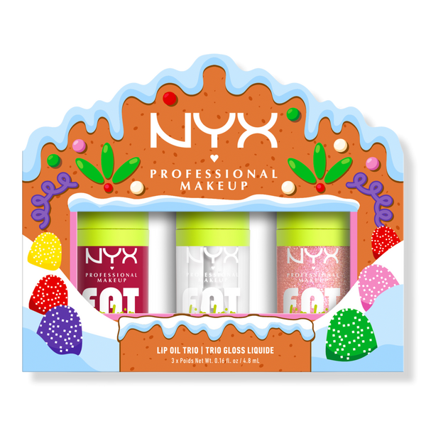 NYX Professional Makeup Holiday Fat Oil Lip Gloss Trio Kit #1