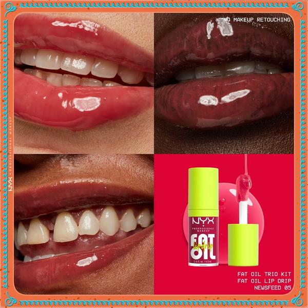 NYX Professional Makeup Holiday Fat Oil Lip Gloss Trio Kit #4