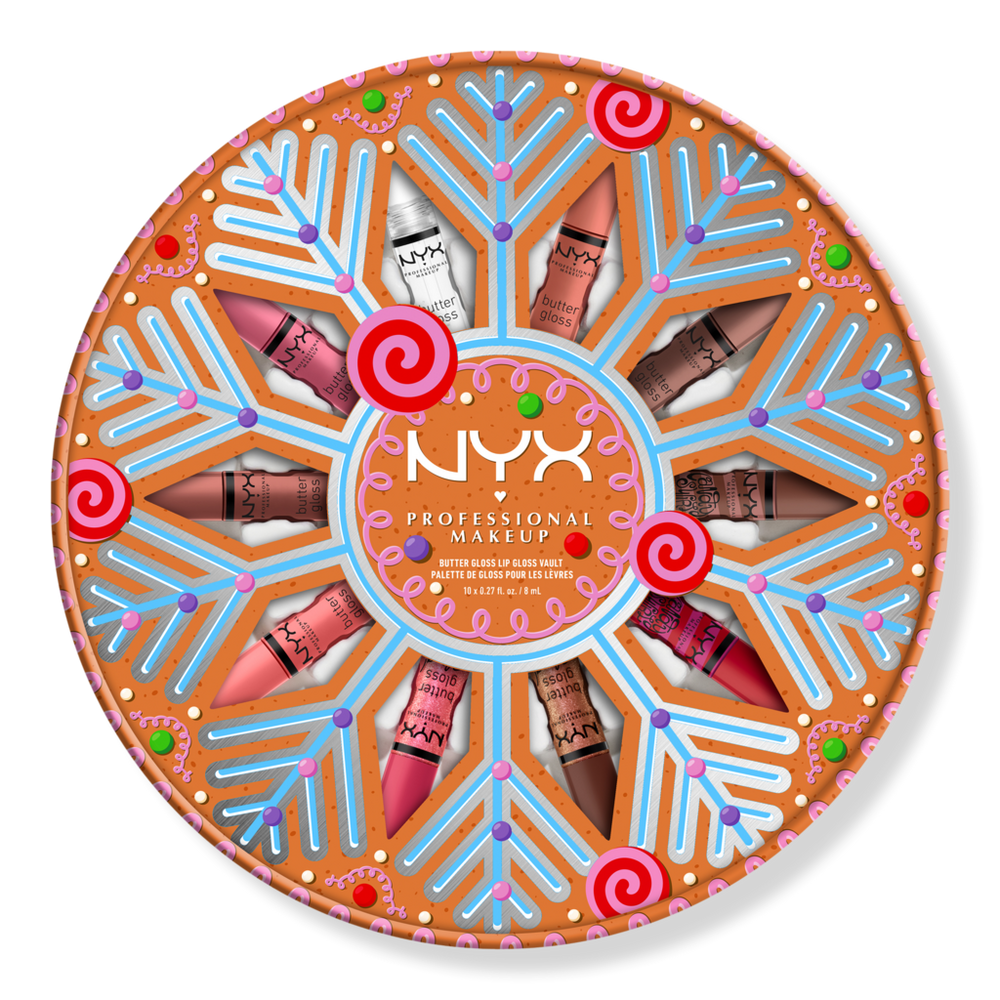 Nyx Professional Makeup Holiday Butter Gloss Vault Lip Gloss - Frosted Cookie Butter