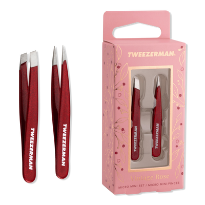 Tweezerman Vintage Rose Micro Mini Tweezer Set