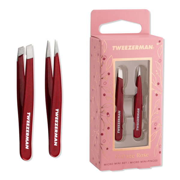 Tweezerman Vintage Rose Micro Mini Tweezer Set #1