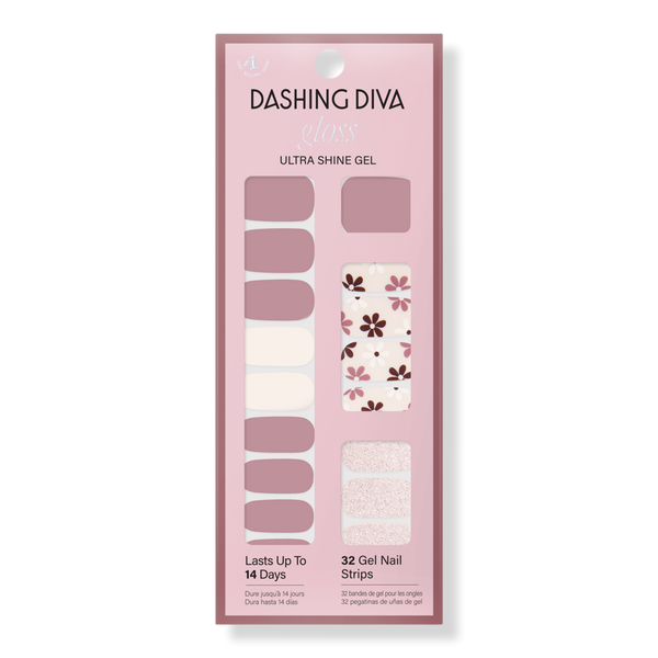 Dashing Diva Mocha For 2 GLOSS Gel Nail Polish Strips #1