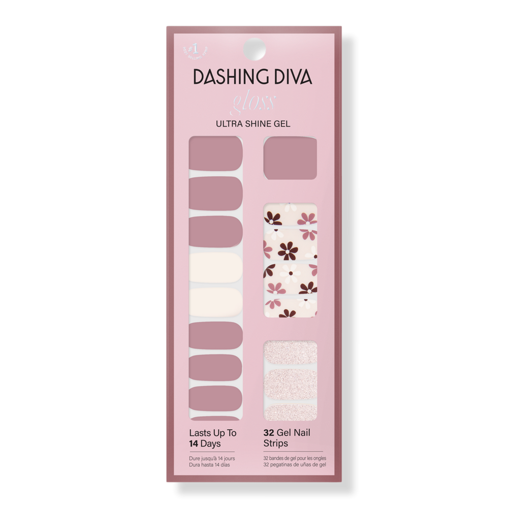 Dashing Diva Mocha For 2 Gloss Gel Nail Polish Strips - Mocha For Two