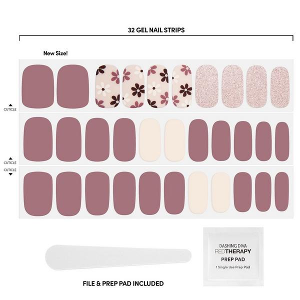 Dashing Diva Mocha For 2 GLOSS Gel Nail Polish Strips #2
