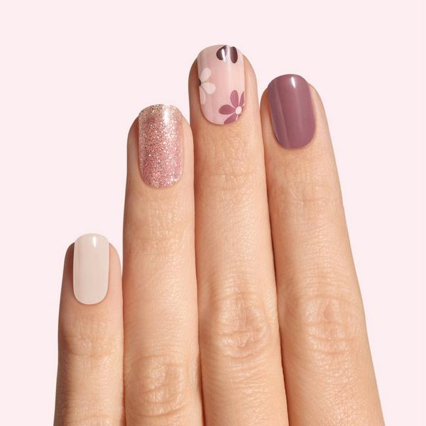 Dashing Diva Mocha For 2 GLOSS Gel Nail Polish Strips #3