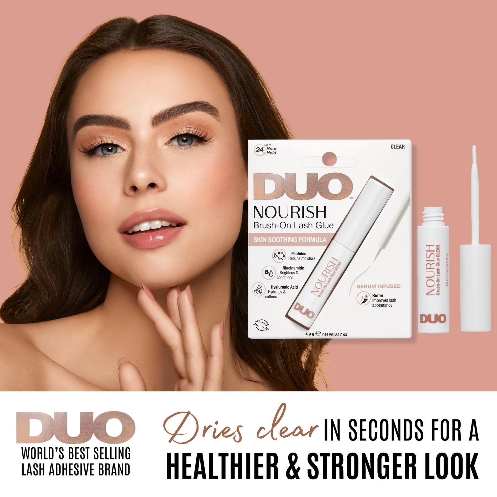 DUO Nourish Brush-On Lash Glue in Clear