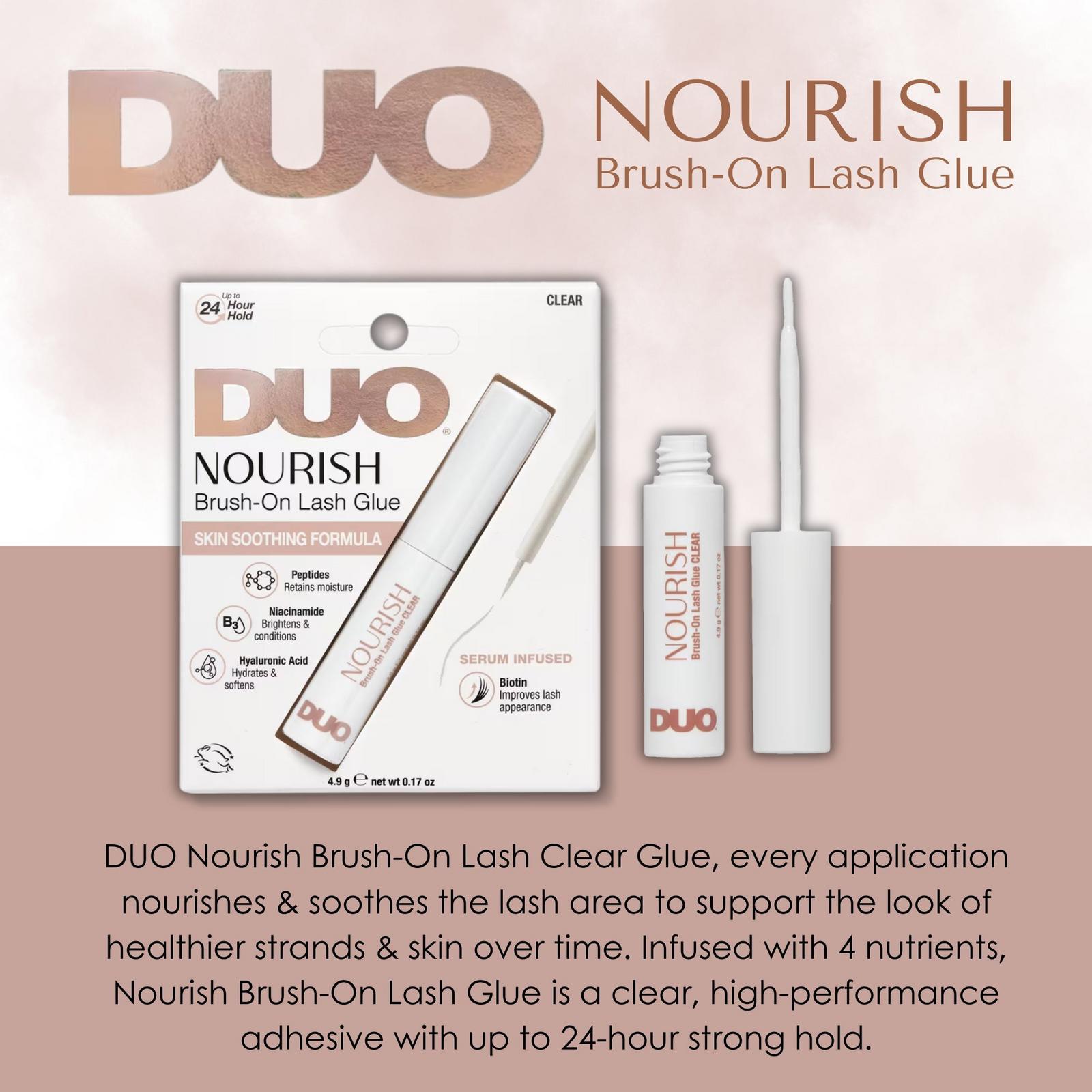 DUO Nourish Brush-On Lash Glue in Clear