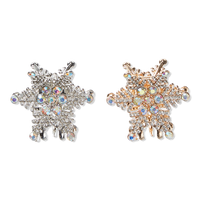 Snowflake Metal Claw Clips