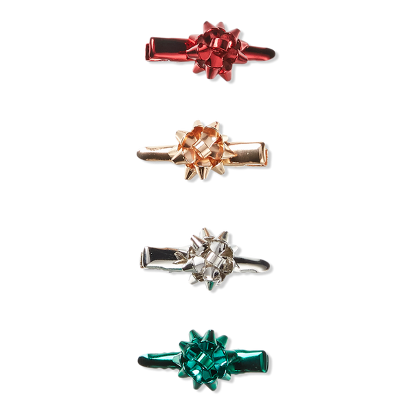 Scünci Holiday Bow Salon Clips #1