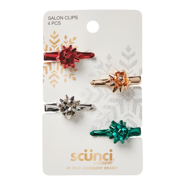 Scünci Holiday Bow Salon Clips #2