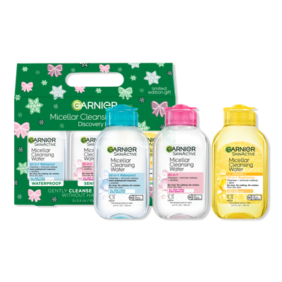 Garnier SkinActive Micellar Face Cleansing Holiday Kit Travel-size