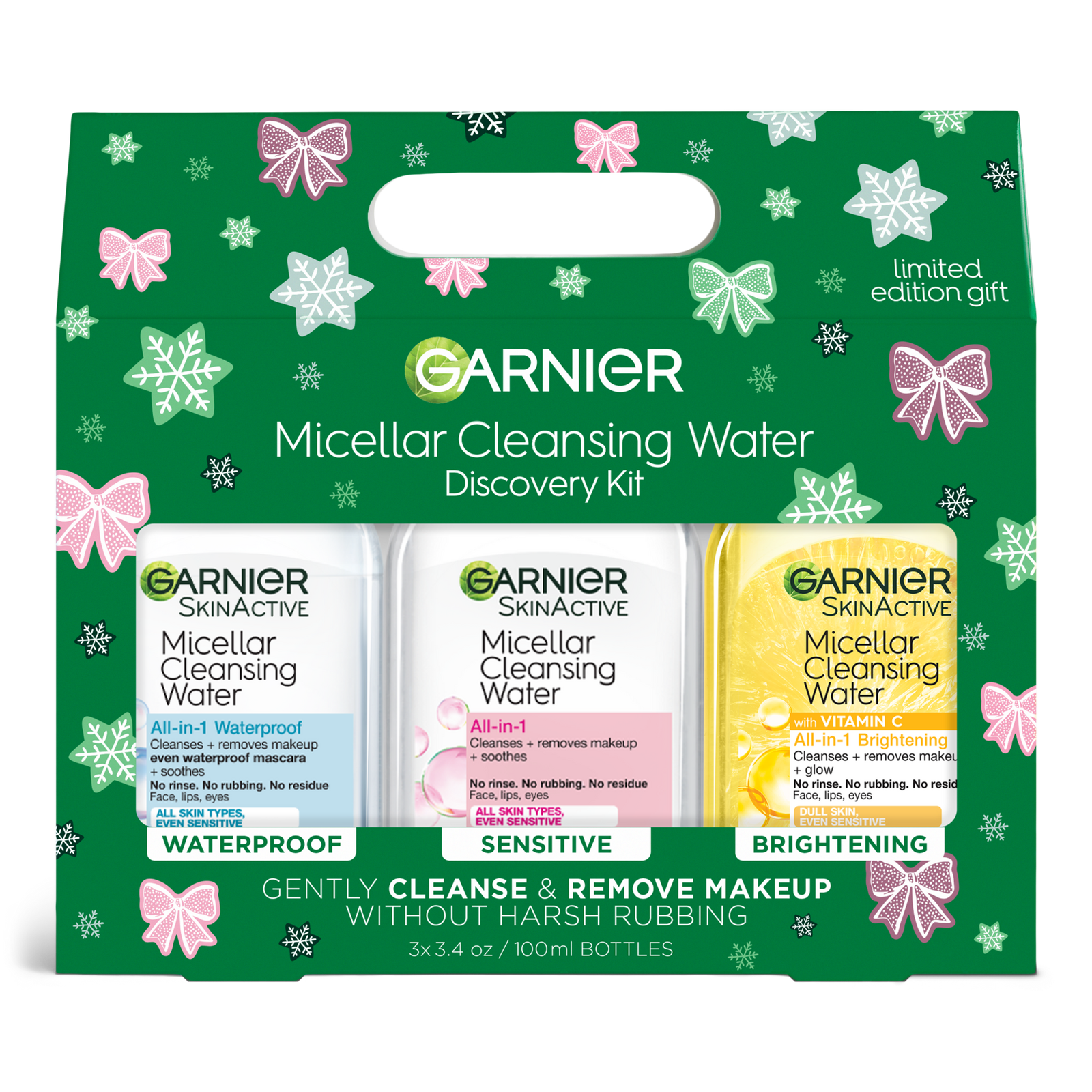 SkinActive Micellar Face Cleansing Holiday Kit Travel-size